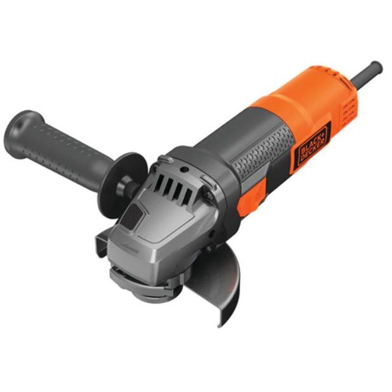  MINI-AMOLADORA 900W  BLACK+DECKER. 115MM, VELOCIDAD 12.000 RPM, M14, PROTECCIÓN CONTRA REARRANQUE Y ARRANQUE SUAVE. INCLUYE EMP