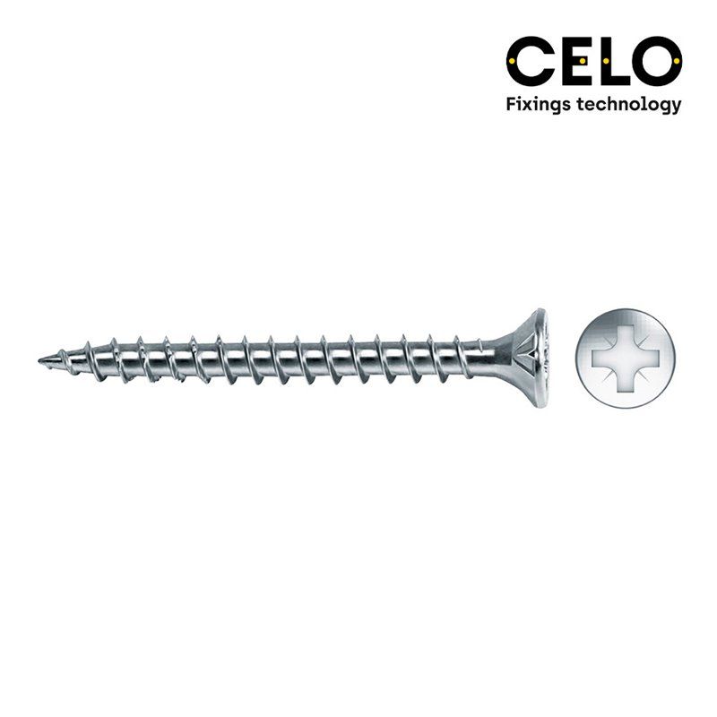 Caja 1000 uni. tornillo madera avell. pozi din/ref vlox 3x20 zinc. + lubr. celo