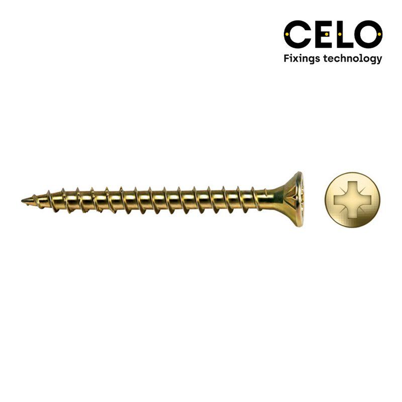 CAJA 250 UNI. TORNILLO MADERA AVELL. PZ DIN/REF VLOX 6x40 BICROM.+LUBR. CELO