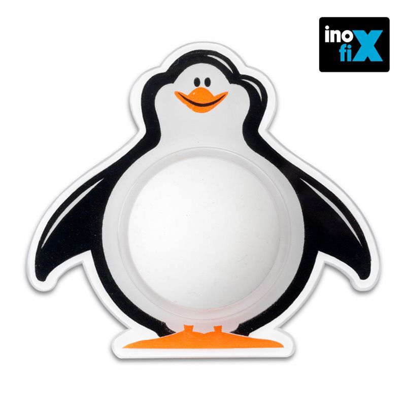 Rolha de parede adesiva pinguim branco INOFIX