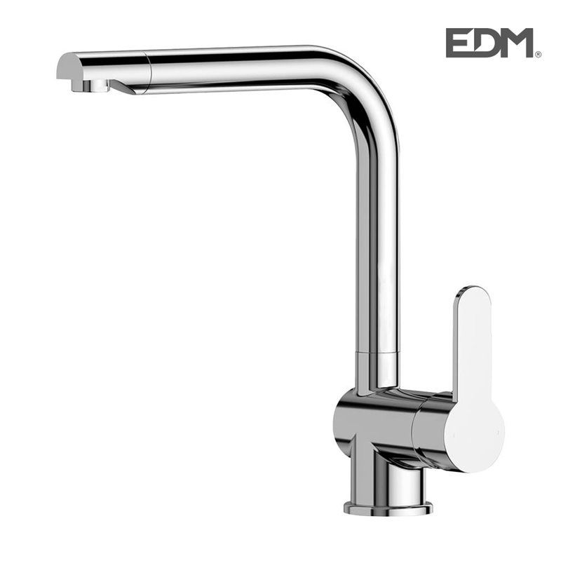 GRIFO MONOMANDO FREGADERA MOD CALELLA EDM.  CARTUCHO CERAMICO, CUERPO DE LATON CON MANGO DE ZINC, IDEAL PARA COCINAS.