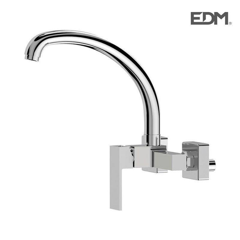 GRIFO MONOMANDO FREGADERA CAÑO ALTO EMPOTRADO MOD GETARIA EDM. CARTUCHO CERAMICO, CUERPO DE LATON CON MANGO DE ZINC, IDEAL PARA 