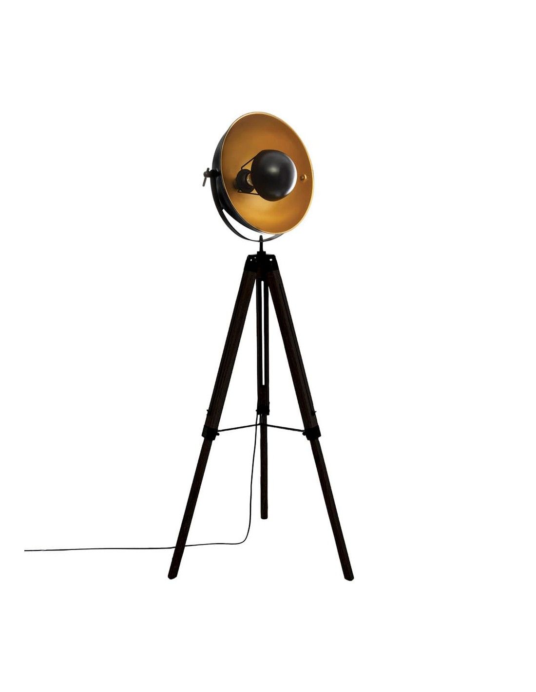 Tripod floor lamp model 'loft lahti' black E27 156,5x65x57cm