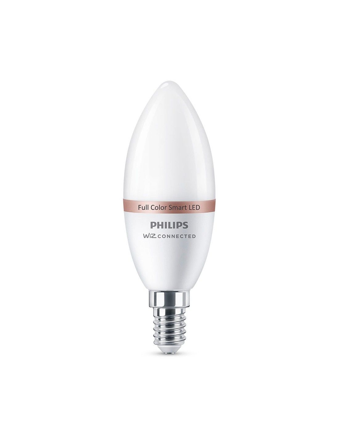 Bombilla led vela E14 4,9W 2.700k-6.500K 470lm wifi PHILIPS wiz