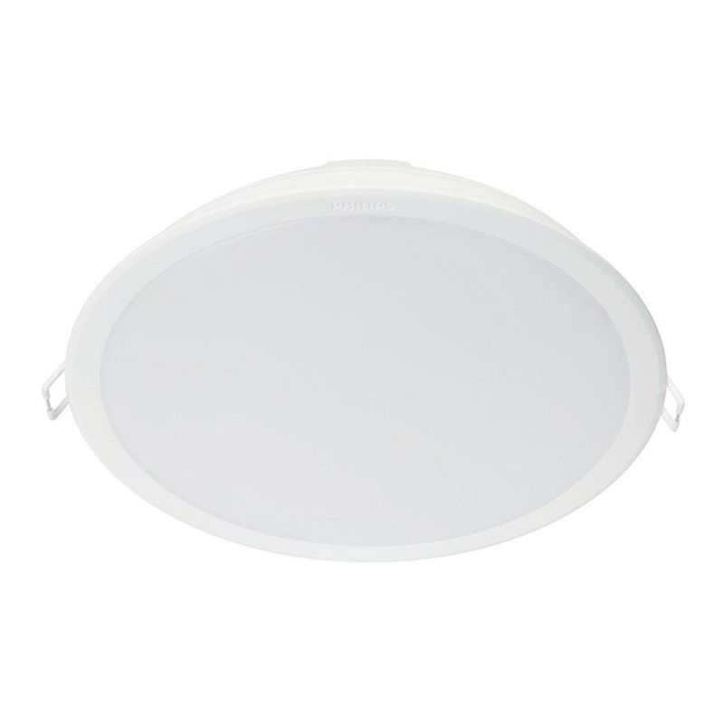 DOWNLIGHT EMPOTR. LED 24W 2.550Lm 4.000K LUZ DIA MESON PHILLIPS  FABRICADO EN PLASTICO, COLOR BLANCO, ANGULO APERTURA 110º ,IRC8