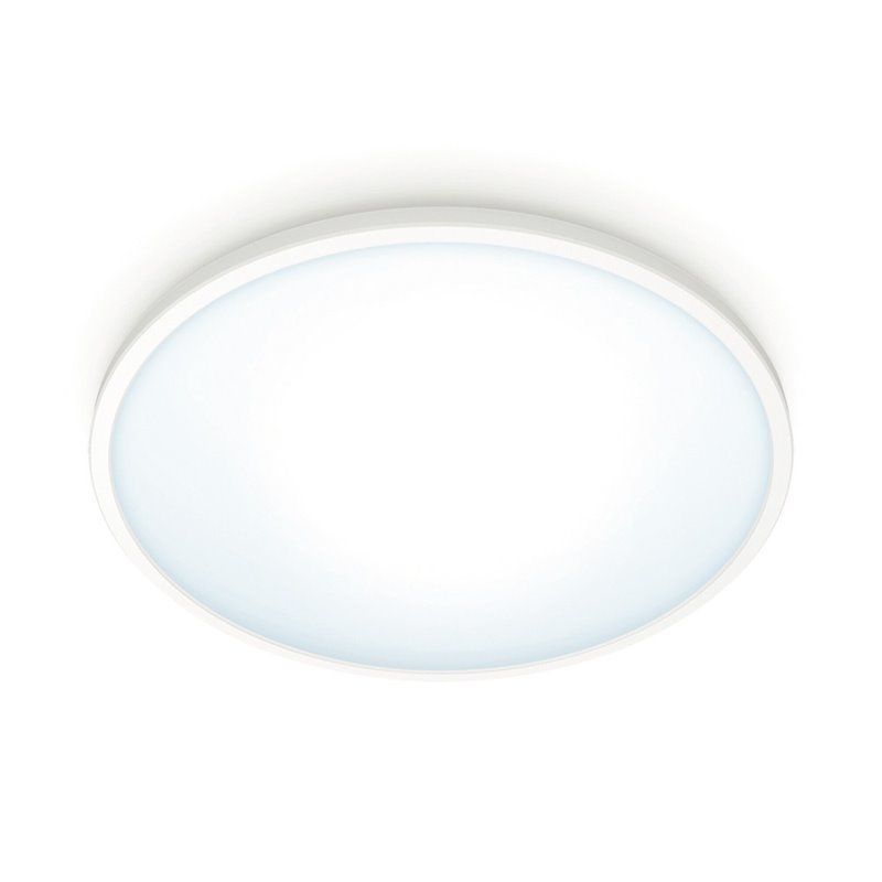 PLAFON LED WIZ 14W LM 250MM MARCO BLANCO PHILIPS. AÑADE LUZ BLANCA CÁLIDA O FRÍA AJUSTABLE A TUS HABITACIONES CON EL PLAFÓN INTE