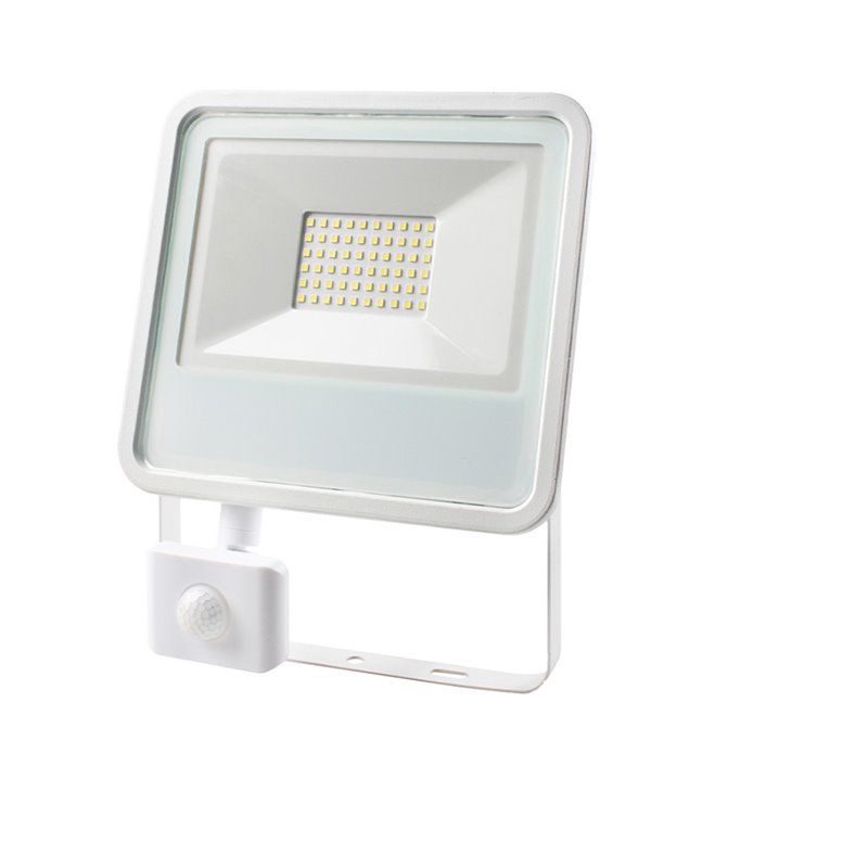 Projetor LED 50W 4000lm 6400K Luz Fria com Sensor de Presença 23,8x4,5x19,2cm EDM