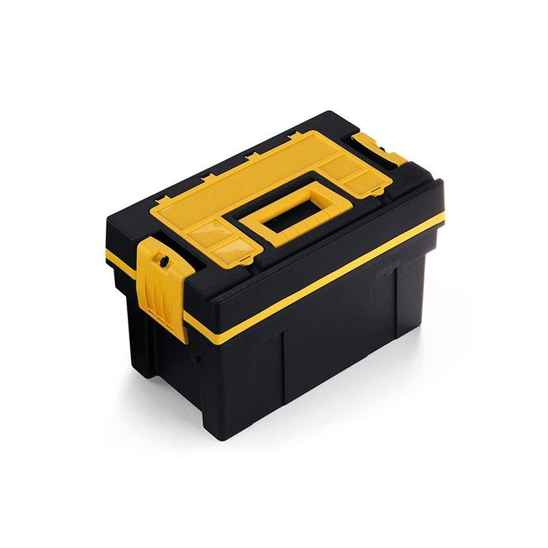 CAJA HERRAMIENTAS TOOL CHEST 18 44,5x26,5x25CM. COLOR NEGRO Y AMARILLO, CON TAPA EXTRAIBLE PROVISTA DE ORGANIZADOR, BANDEJA INTE