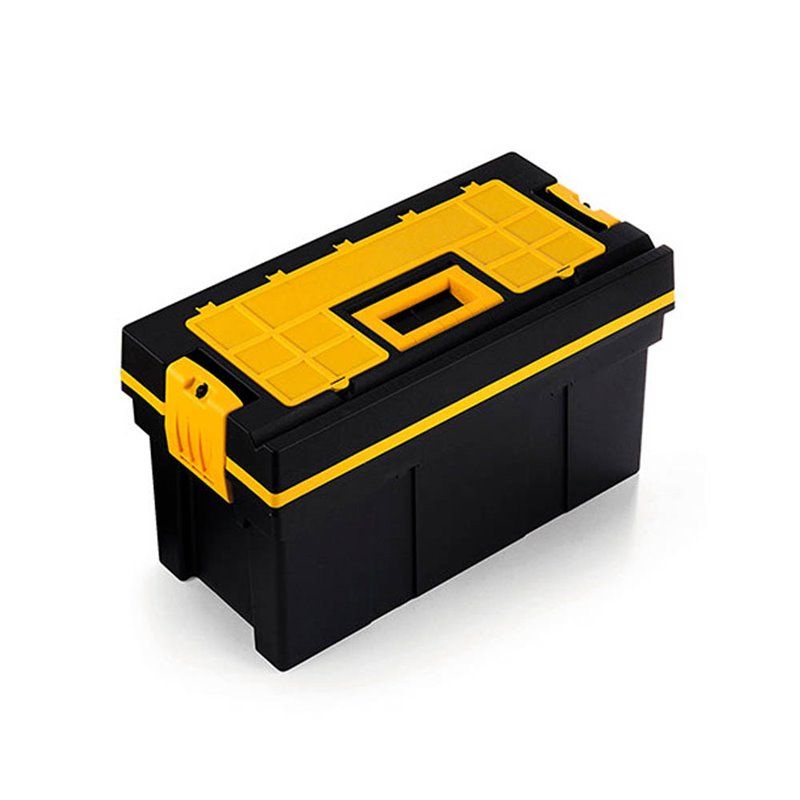 CAJA HERRAMIENTAS TOOL CHEST 22 57,5x27,5x29CM. COLOR NEGRO Y AMARILLO, CON TAPA EXTRAIBLE PROVISTA DE ORGANIZADOR, BANDEJA INTE