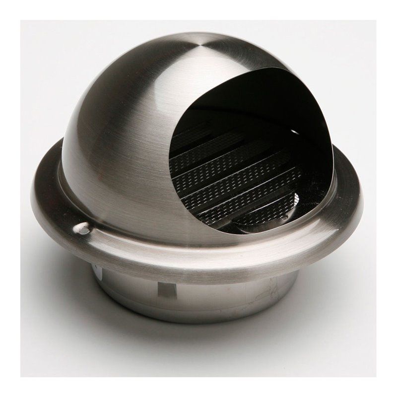 REJILLA DE VENTILACIÓN INOX COPA EMPOTRABLE Ø97-111MM.  BOCAS Y DIFUSORES DECORATIVOS PARA PUNTOS DE SUMINISTRO O SISTEMAS DE VE