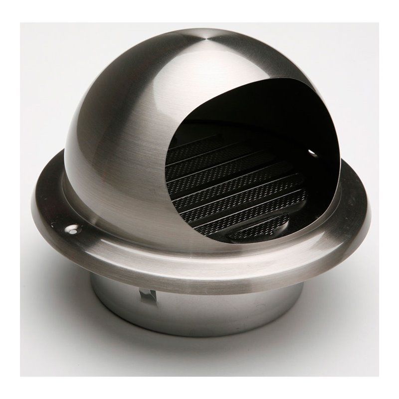 REJILLA DE VENTILACIÓN INOX COPA EMPOTRABLE Ø120-138MM.  BOCAS Y DIFUSORES DECORATIVOS PARA PUNTOS DE SUMINISTRO O SISTEMAS DE V