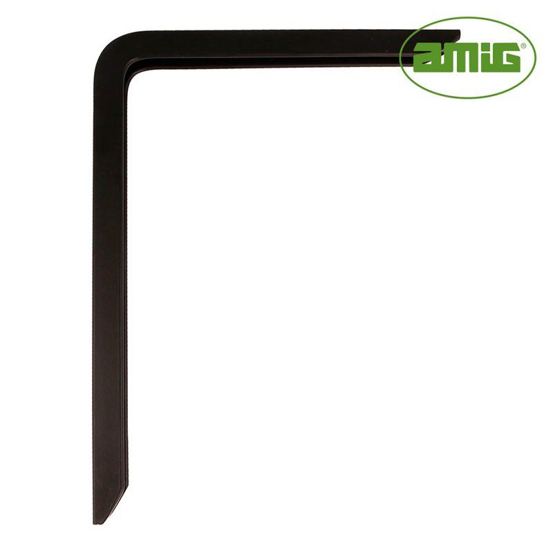 Alça de alumínio preto AMIG 4plus-250x150mm (D) (21110)