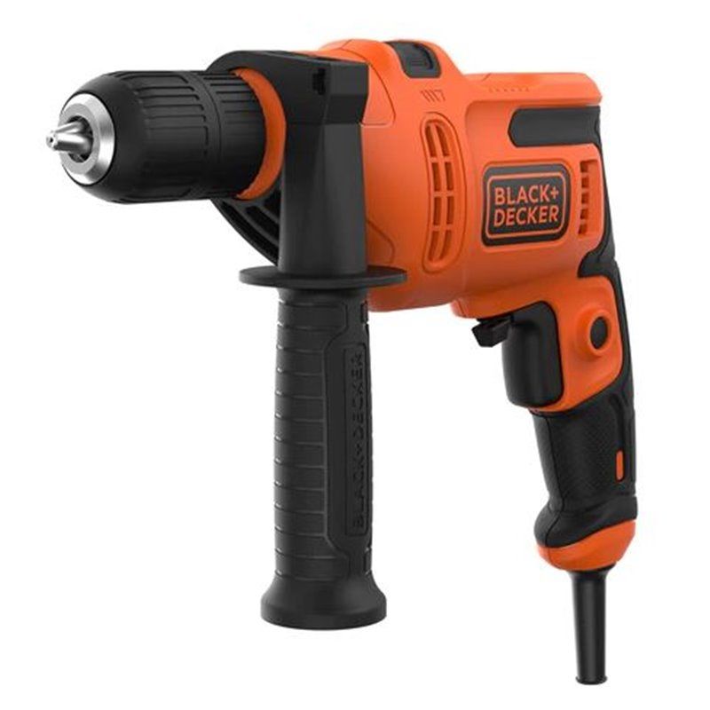  TALADRO PERCUTOR 500W   BLACK+DECKER. SU ACCIÓN PERCUTORA DE HASTA 49.300 IPM ES PERFECTA PARA TAREAS EXIGENTES DE PERFORACIÓN 