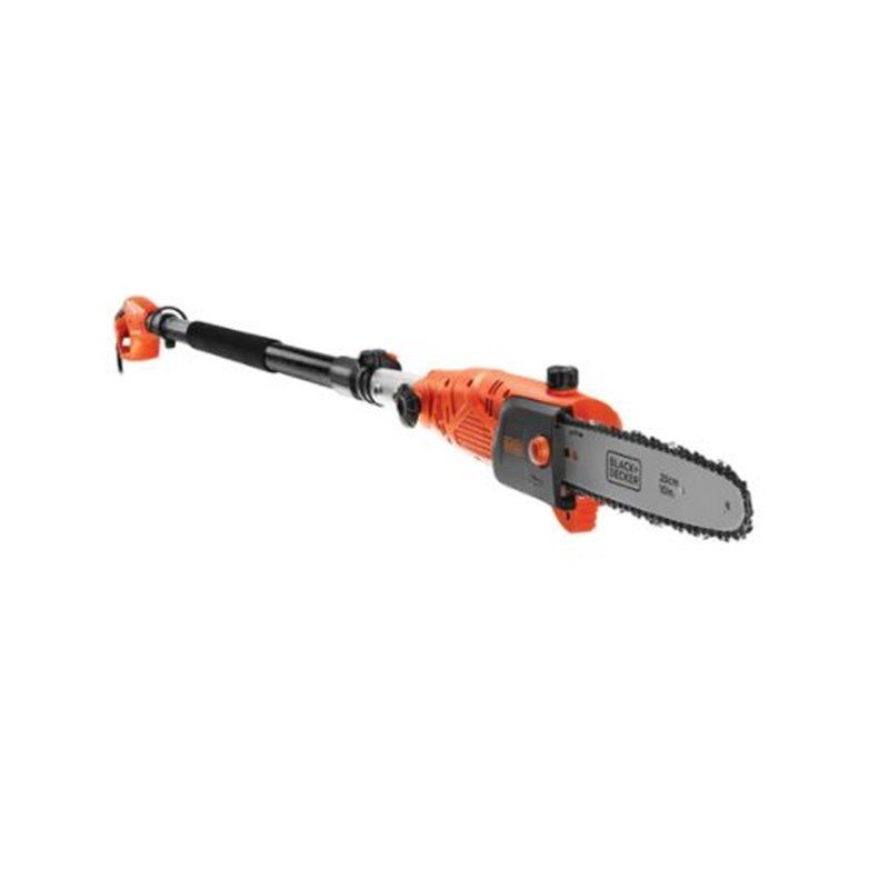 S.OF. MOTOSIERRA TELESCOPICA 800W 25cm PS7525-QS BLACK AND DECKER .VELOCIDAD DE CADENA DE 11,5m/s PARA UN CORTE RÁPIDO Y EFECTIV