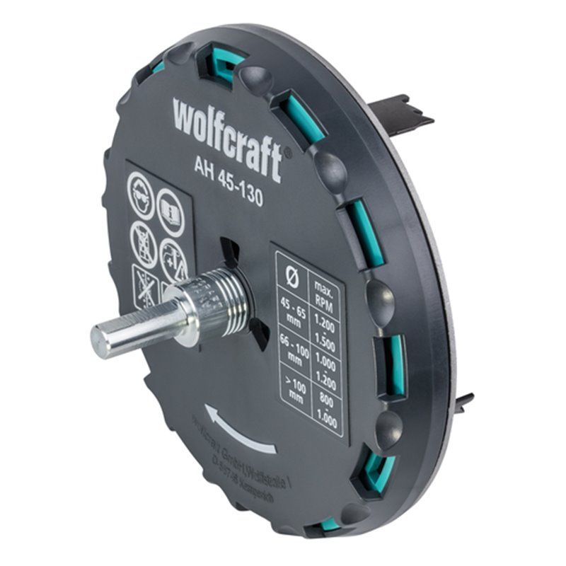 1 corona de perforación de diamante con vástago ø 45 mm Wolfcraft