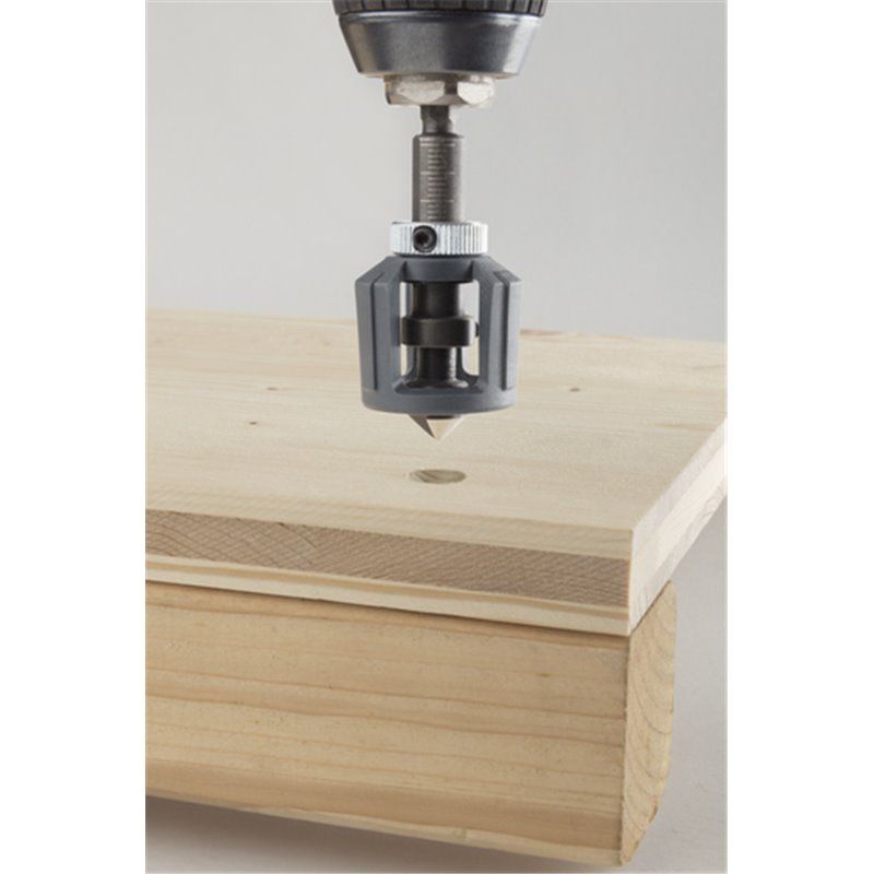 PORTAPUNTAS CON TOPE DE PROFUNDIDAD WOLFCRAFT. LONGITUD 6CM