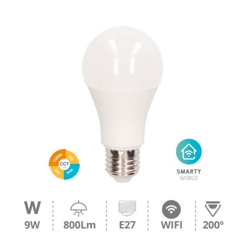 Lampadine intelligenti E27 SMART + WiFi CCT Dimmerabile 9W