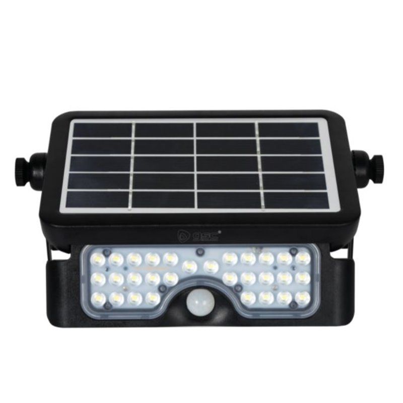 Proyector solar LED multifunción con sensor 5W 6500K IP65 Negro