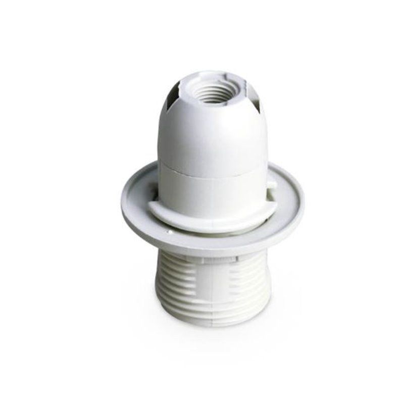 GSC 101530002 | Casquilho termoplástico semi-roscado E14 Branco