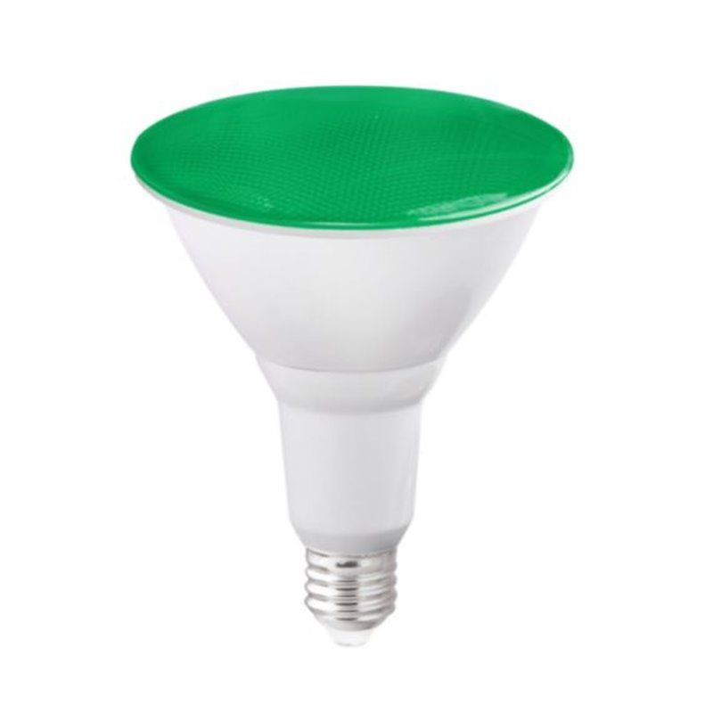 Bombilla de led PAR38 15W E27 Verde IP65