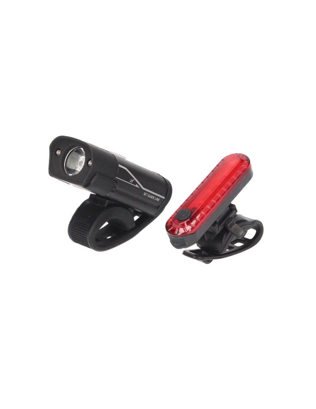 Set Luces Bicicleta Delantera Trasera Recargable Impermeable