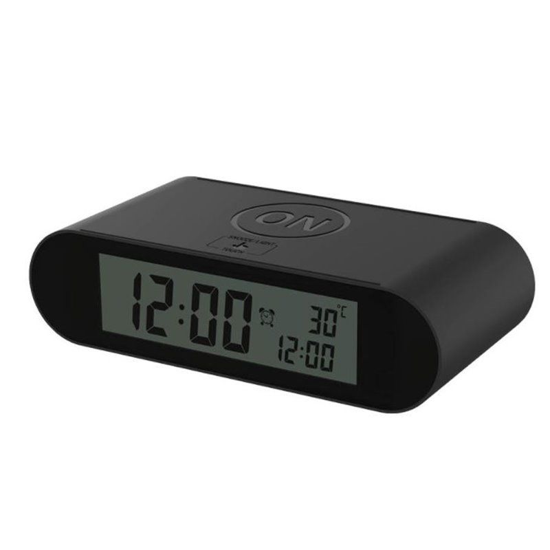 Reloj despertador digital Negro