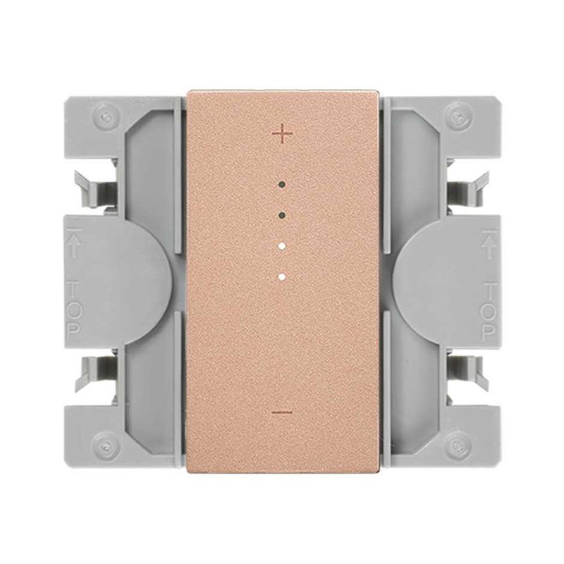 SIMON 270 | Dimmable switch iO 1-10V iO with narrow copper button 21001317-091