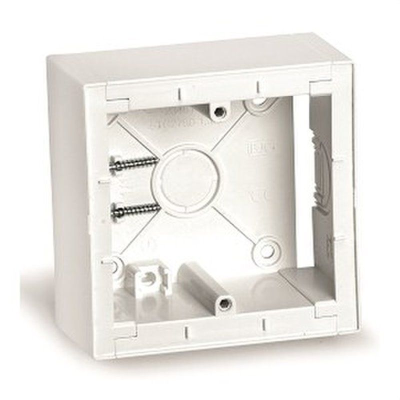 Caja superficie modular serie Viva en blanco