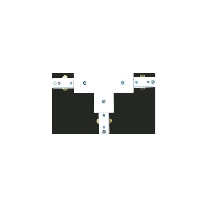 Conector de carril triple Len blanco