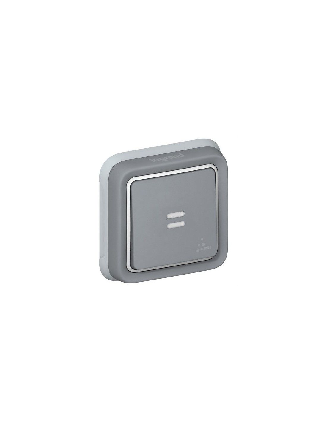 Legrand Plexus Bouton Poussoir Encastr Gris Lumineux