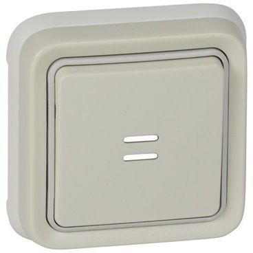 Pulsador luminoso empotrar plexo blanco