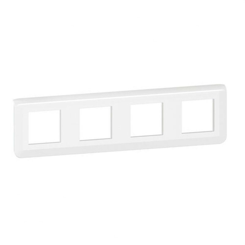 LEGRAND078808L | Placa mosaico 4x2 módulos horizontais, branco