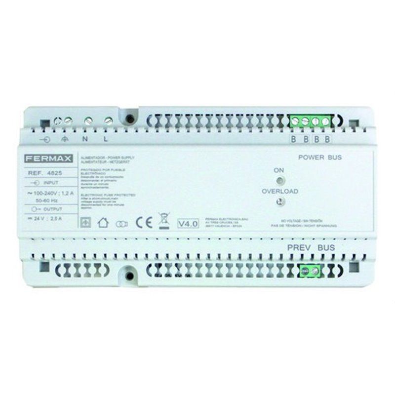 Alimentador + filtro DIN10 24VDC 2,5A para alimentar diferentes equipos DUOX PLUS