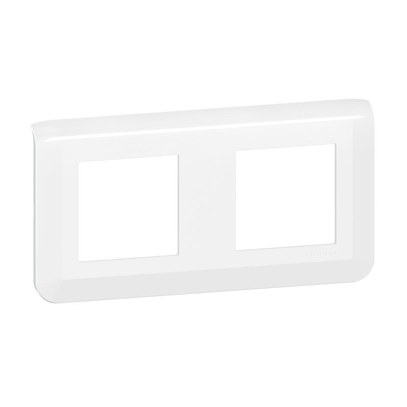 LEGRAND 277804L | Mosaik-Abdeckplatte 2x2 horizontale Module, weiß