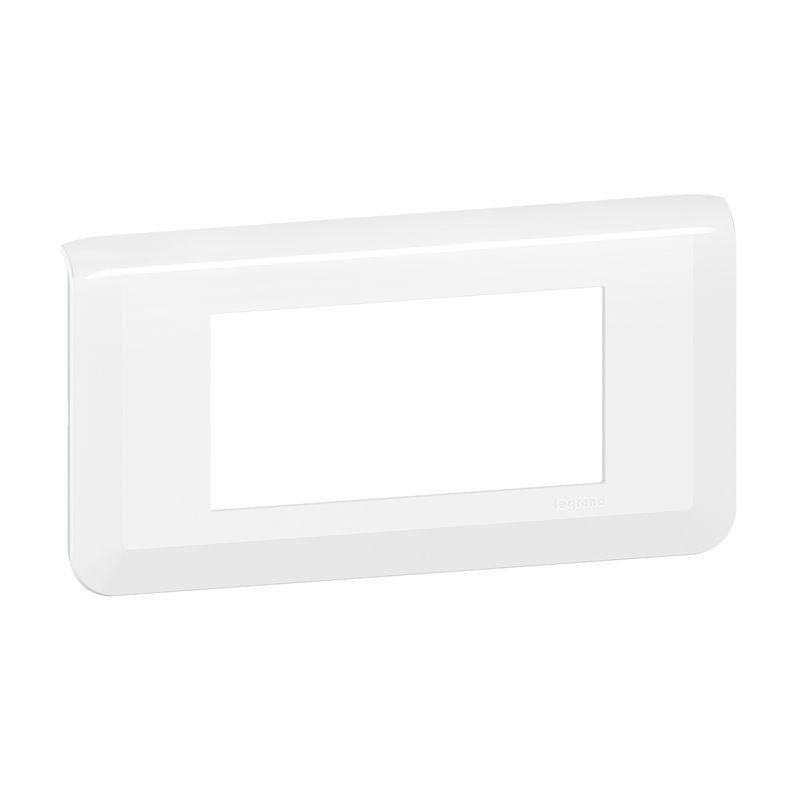 LEGRAND 277814L | Placca in mosaico 4 moduli orizzontali, bianco