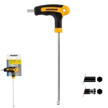 Chave Allen com cabo esférico formato T 8,0 mm. Com cabide