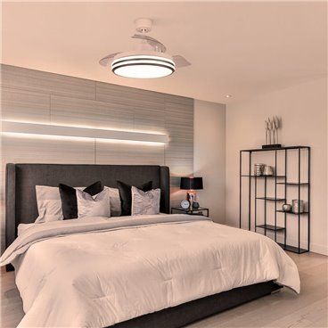 Ventilador de Teto Louis DC 35W LED CCT Branco