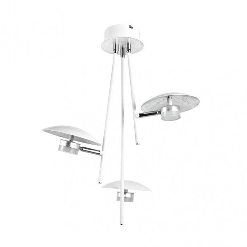 Colgante Ciudad Del Cabo 3l 18w 4000k Blanco/plata 53x39x39 Cm 1440 Lm Dirigible Y Orientable