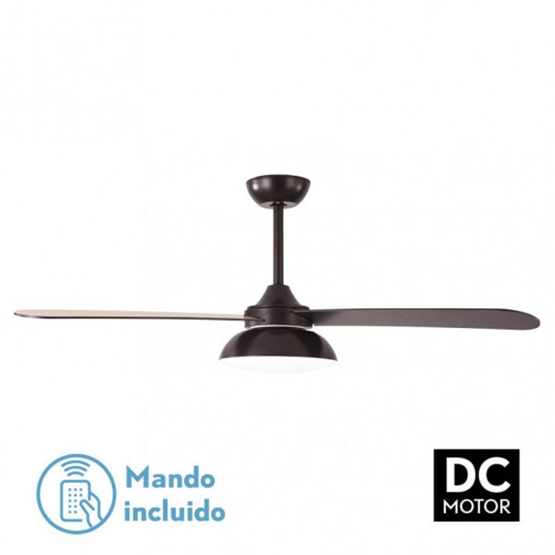 Ventilador de Teto DC Umi 24W Marrom 3 Lâminas Marrom Faia