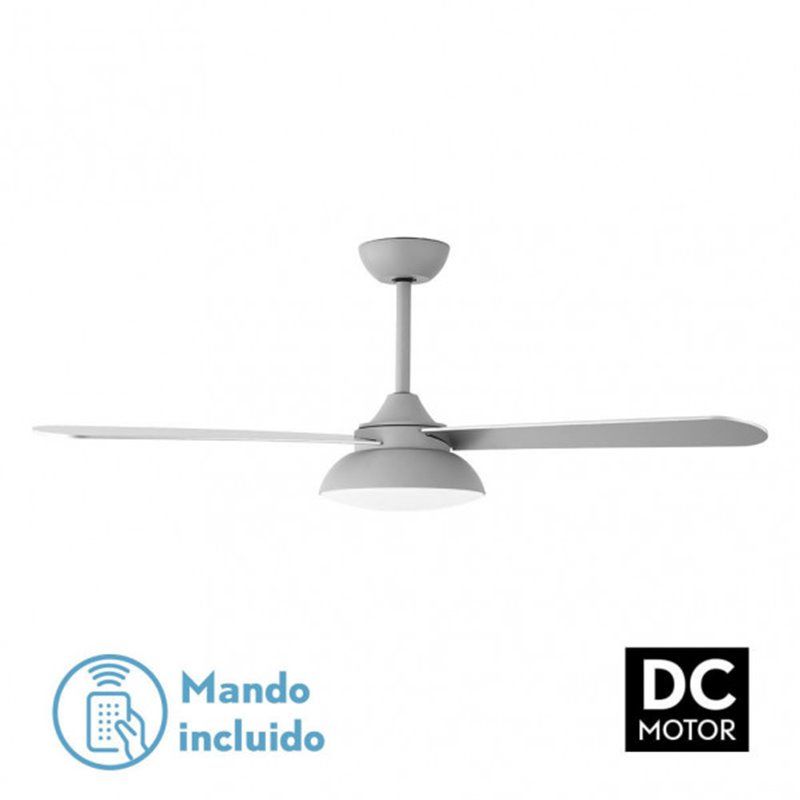 Ventilador de Teto DC Umi 24W Cinza 3 Lâminas Cinza Faia