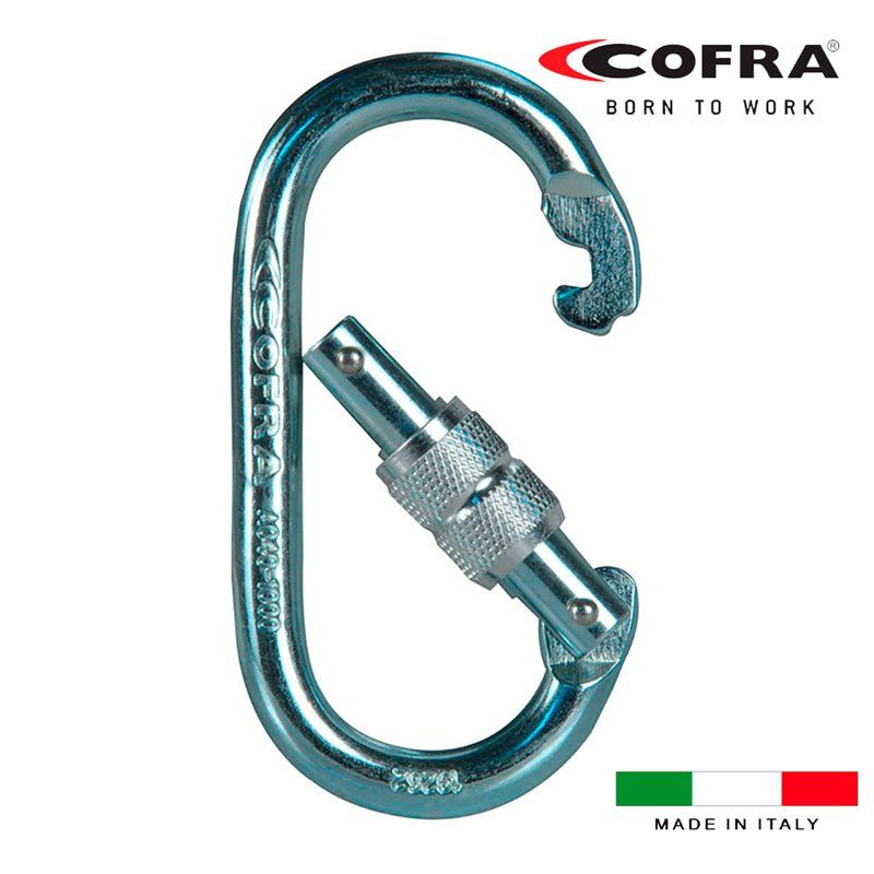 Mosqueton abseil screw cofra