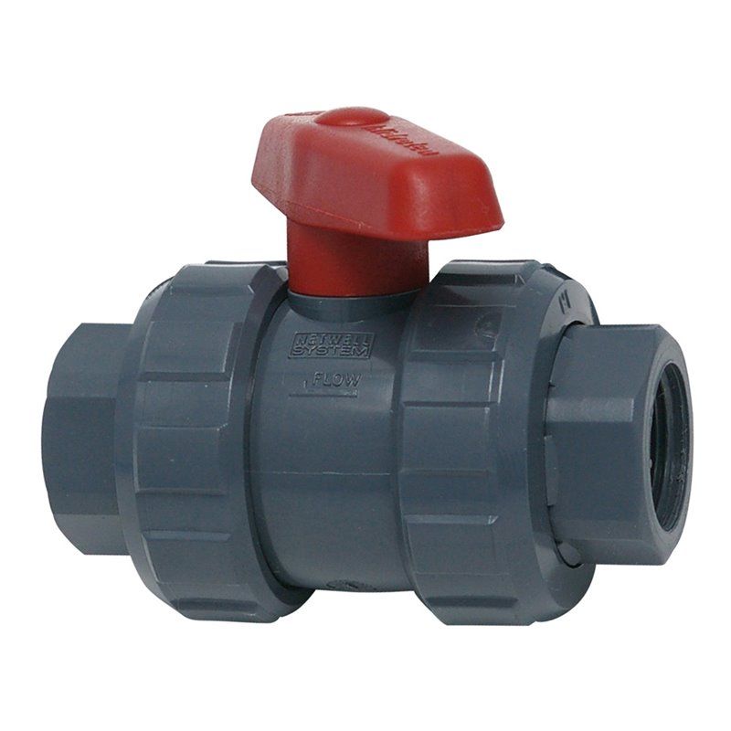 Válvula esfera pvc 3/4" (granel etiquetado)