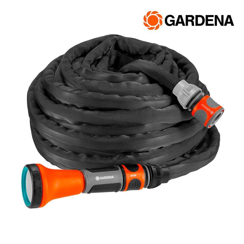 Kit Mangueira Gardena Liano Cor Cinza Comprimento 15m