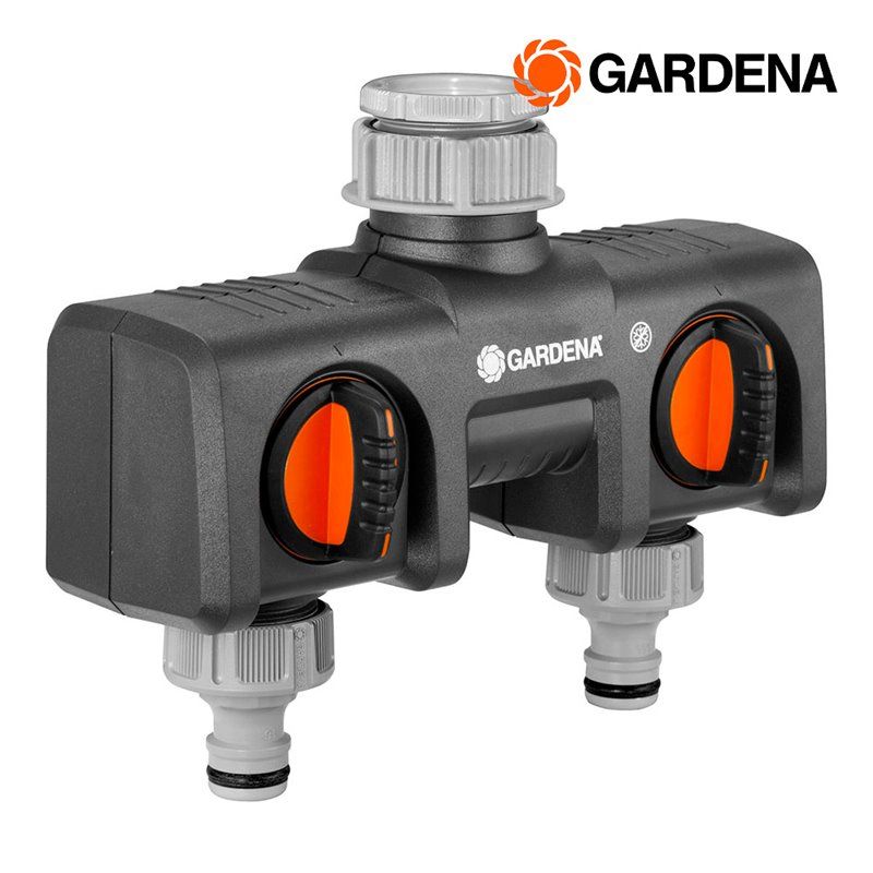 Distribuidor 2 vias com adaptador Gardena