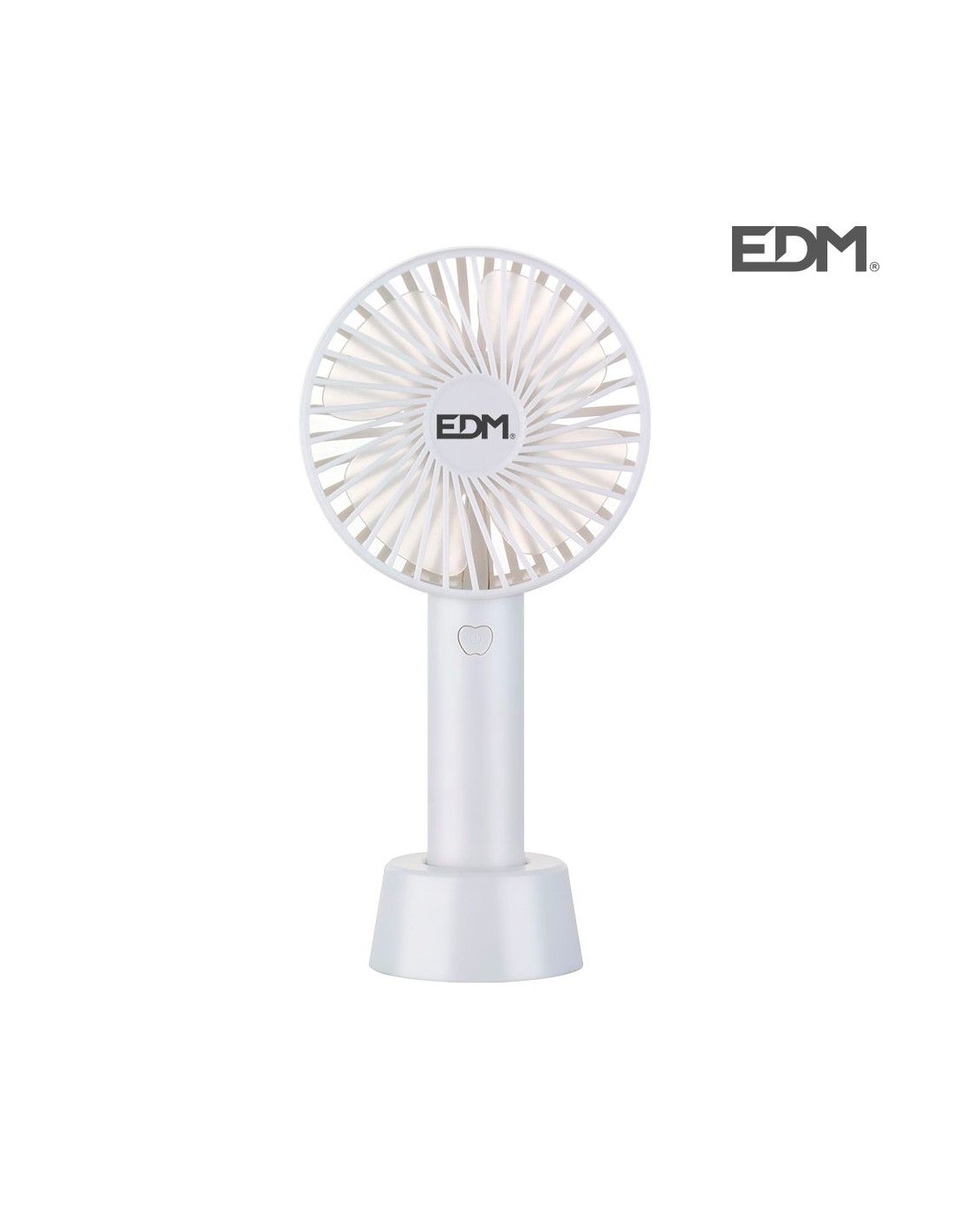 EDM 33904 | Ventilador de mano recargable 4,5w aspas ø10,6x21,3cm