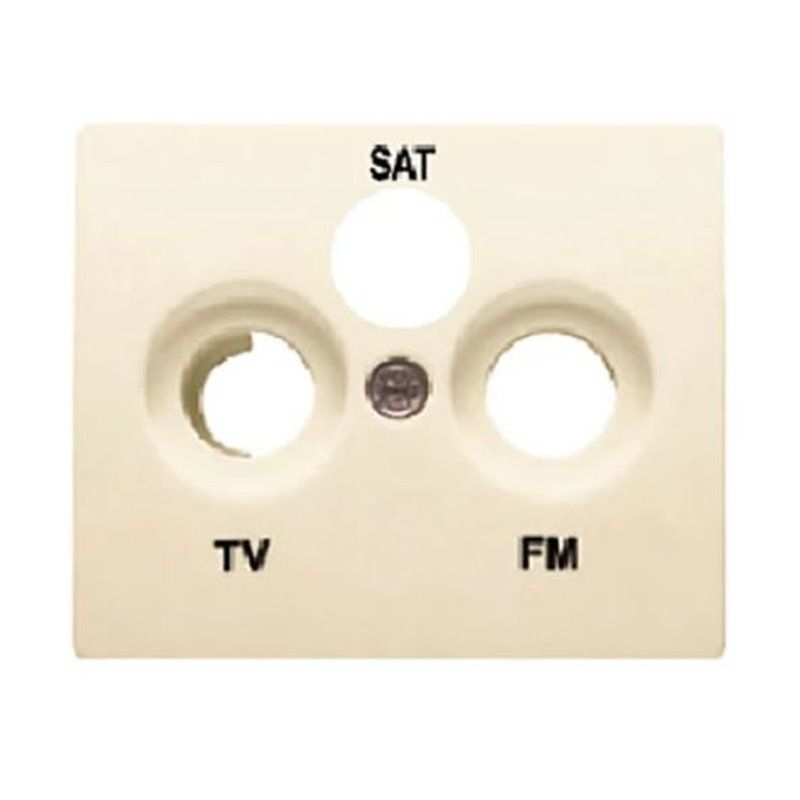 BJC Iris 18341-A | Cover for triple socket R/ TV-SAT beige