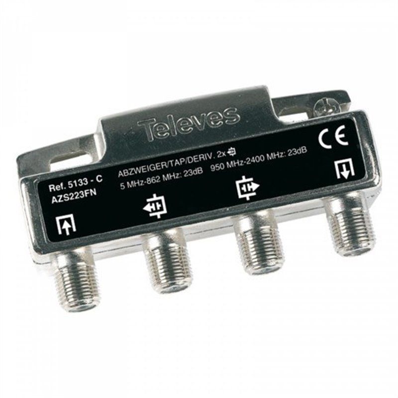 2D type C tap with F connectors