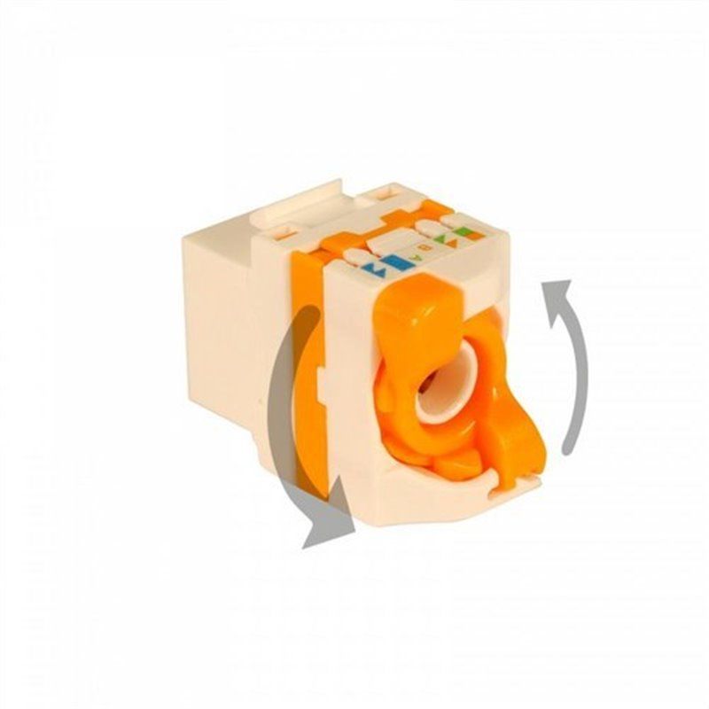 Connecteur RJ45 UTP Cat 6A H boîtier plastique