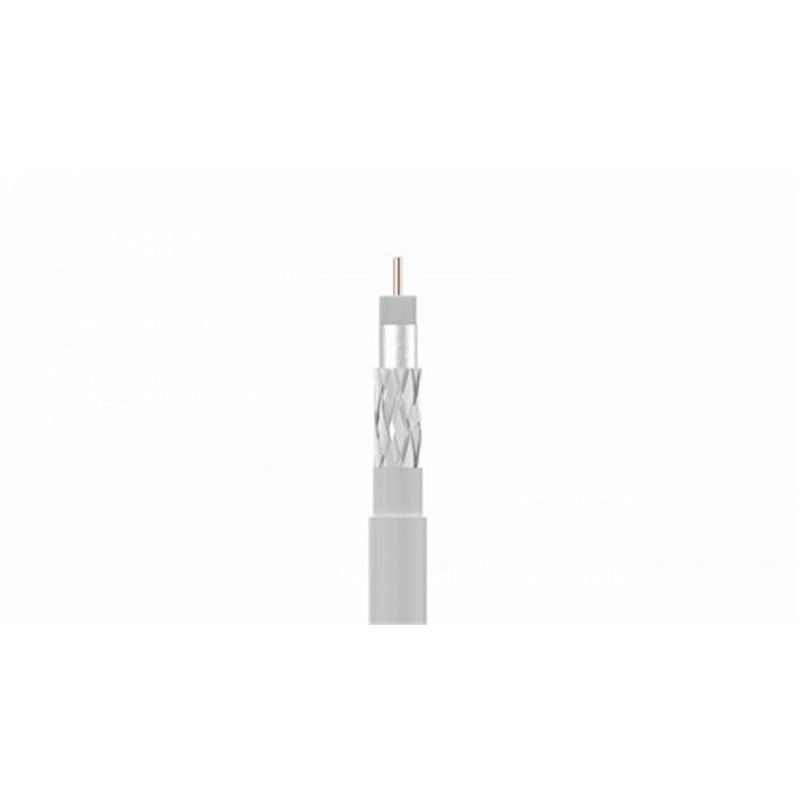 Cable coaxial SK6FPLUS CU+DC/AL 100m PVC blanco