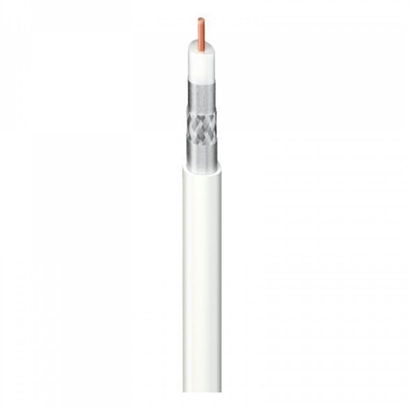 Cable coaxial CXT50 CU+DC/AL PVC 250m blanco